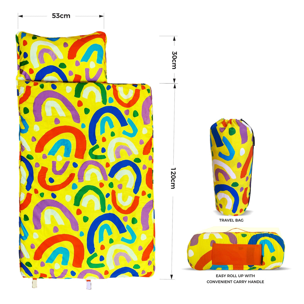 toddler kids nap mat rainbow 